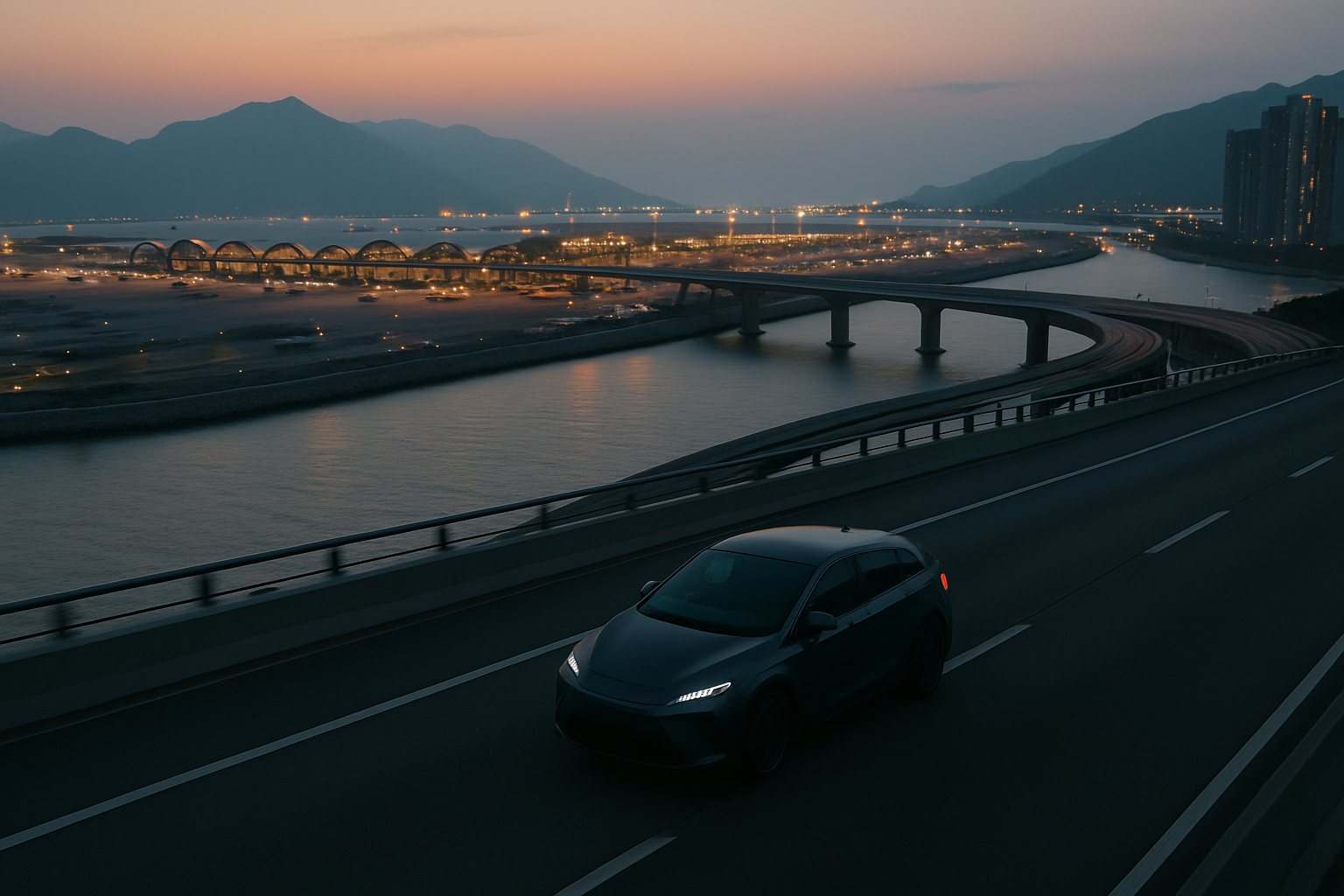 Car on highway